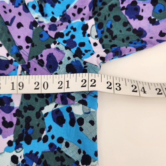 LOGO Lori Goldstein Abstract Print Long Sleeve Tunic Top Women's XL - Picture 6 of 7